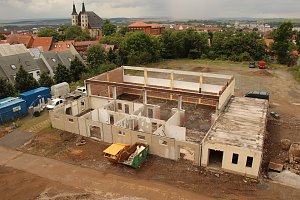 Die neuen R&auml;ume des Humboldt-Gymnasiums k&ouml;nnen sich langsam sehen lassen