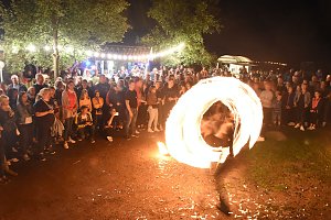 Teich in Flammen