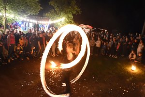 Teich in Flammen