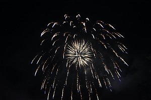 Teich in Flammen