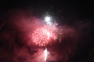 Teich in Flammen