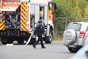 Die Polizei nimmt einen Mann fest, der ein Haus anz&uuml;nden wollte