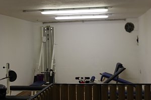 Der "Kraftraum" im Treppenhaus