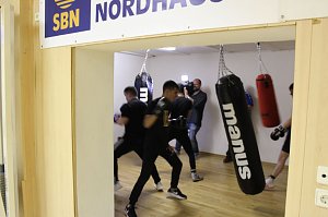 Ein kleiner Raum f&uuml;r das Punching-Training