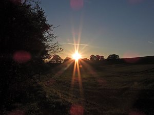 Sonnenuntergang in der Windl&uuml;cke