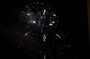 Feuerwerk am Martinsabend in Nordhausen