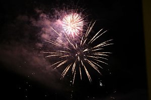 Feuerwerk am Martinsabend in Nordhausen