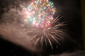 Feuerwerk am Martinsabend in Nordhausen