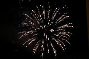 Feuerwerk am Martinsabend in Nordhausen