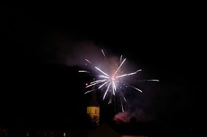 Feuerwerk am Martinsabend in Nordhausen