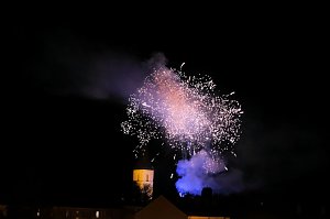Feuerwerk am Martinsabend in Nordhausen