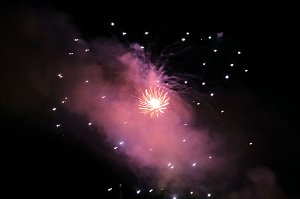 Feuerwerk am Martinsabend in Nordhausen