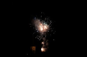 Feuerwerk am Martinsabend in Nordhausen