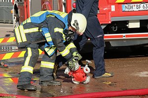 Gro&szlig;einsatz in Nordhausen Nord