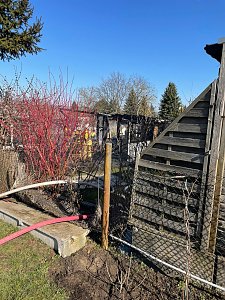 In Nordhausen brannten heute zwei Gartenlauben