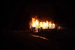Gartenlaubenbrand in Nordhausen 