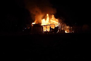 Gartenlaubenbrand in Nordhausen 