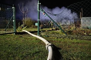 Gartenlaubenbrand in Nordhausen 