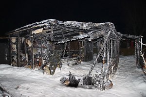 Gartenlaubenbrand in Nordhausen 
