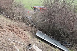 Unfall bei Nordhausen auf der A38