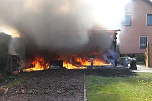 Garagenbrand in Werther