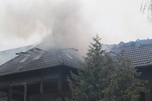 Dachstuhlbrand in Heringen 
