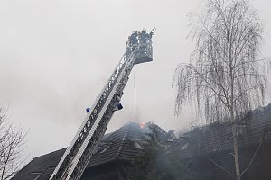 Dachstuhlbrand in Heringen 