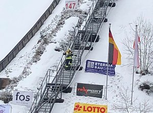 Die S&uuml;dharzer Kameraden beim Oberhofer Treppenlauf