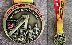 Die S&uuml;dharzer Kameraden beim Oberhofer Treppenlauf