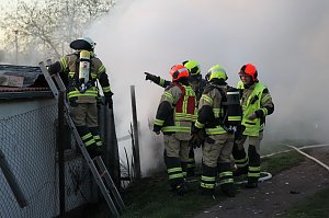 Gartenlaubenbrand im Nordhäuser Kastanienweg