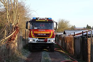 Gartenlaubenbrand im Nordhäuser Kastanienweg