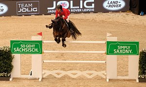 Peter Blei unterwegs auf der "Partner Pferd" in Leipzig