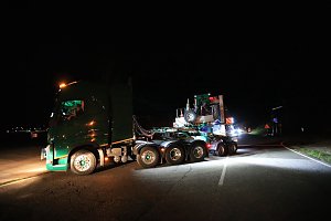 Schwerlasttransport mit Windr&auml;dern