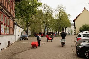 B&uuml;cherflohmarkt auf dem Blasii-Kirchplatz