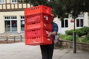 B&uuml;cherflohmarkt auf dem Blasii-Kirchplatz