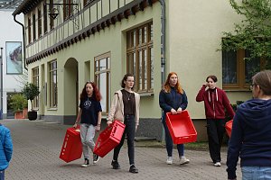 B&uuml;cherflohmarkt auf dem Blasii-Kirchplatz