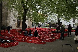B&uuml;cherflohmarkt auf dem Blasii-Kirchplatz