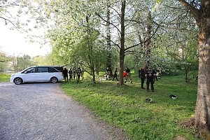 Das Unfallauto wird geborgen