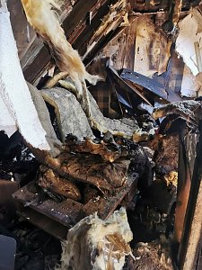 Dachgeschosswohnung ausgebrannt