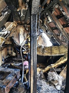 Dachgeschosswohnung ausgebrannt