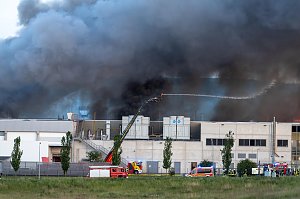 Impressionen vom Brandort in Bleicherode