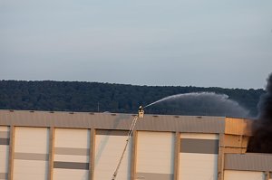 Impressionen vom Brandort in Bleicherode