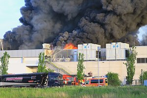 Großbrand bei Panem in Bleicherode