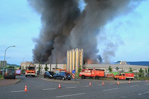 Großbrand bei Panem in Bleicherode