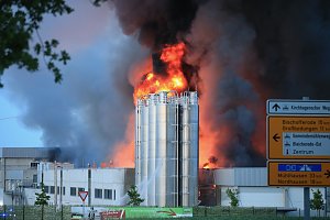 Großbrand bei Panem in Bleicherode
