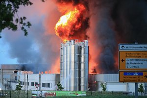 Großbrand bei Panem in Bleicherode
