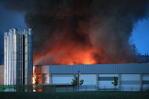 Großbrand bei Panem in Bleicherode