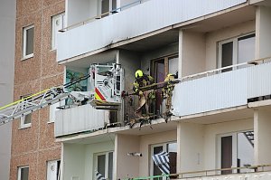 Balkonbrand in Nordhausen
