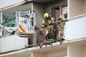 Balkonbrand in Nordhausen