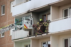 Balkonbrand in Nordhausen